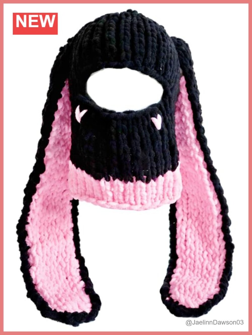 Bunny Ear Knit Balaclava Face Mask Winter Ski Scarf Beanie